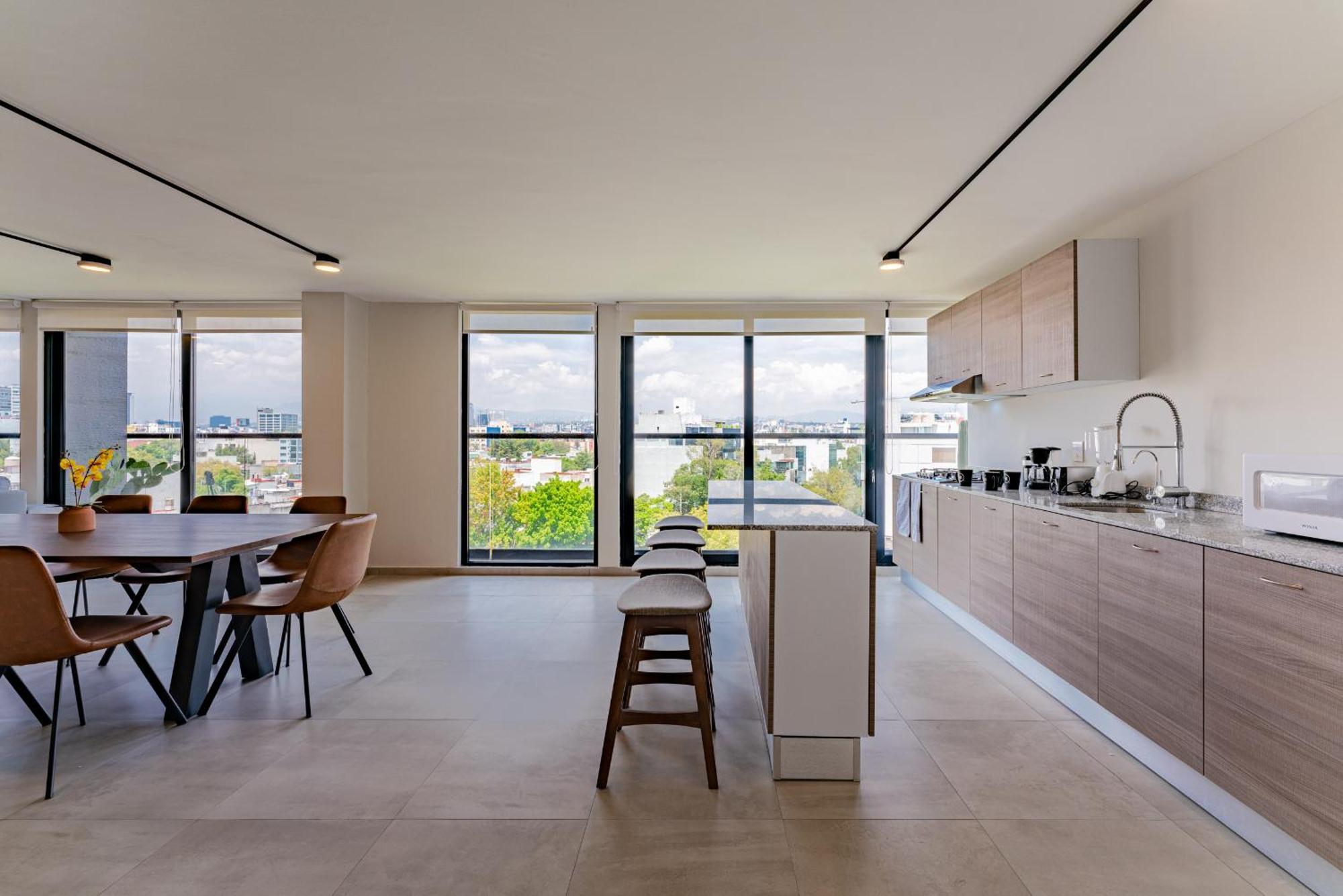 Condesa Lofts & Residence Hotel By Vh Kota Meksiko Ruang foto